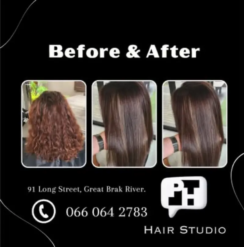Before & after — keratin treatment